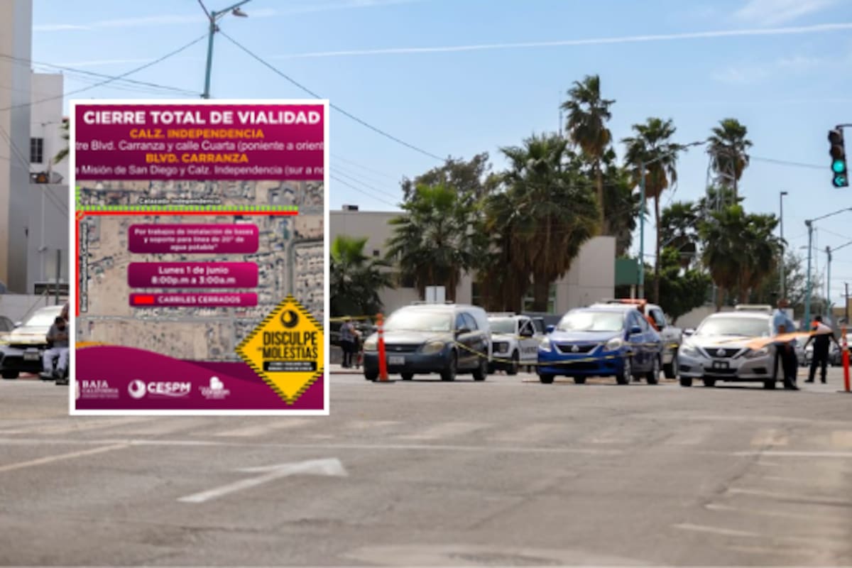 Obras de CESPM afectarán vialidades y dejarán sin agua a una colonia de Mexicali