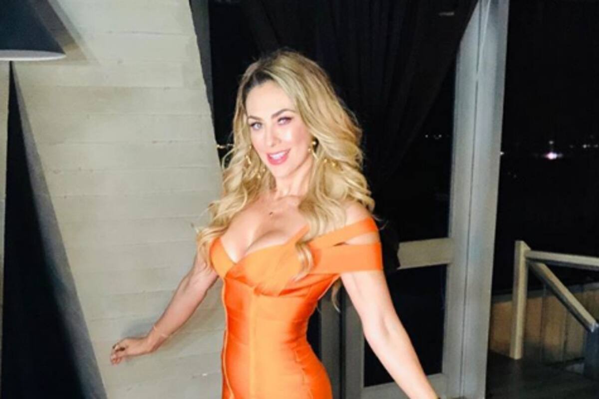 ¿Aracely Arámbula aparece desnuda nadando en alberca?