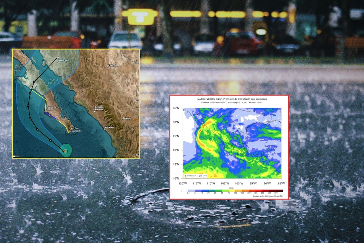 Huracán Lorena dejará fuertes lluvias y vientos peligrosos este miércoles en estos estados y continuarán toda la semana