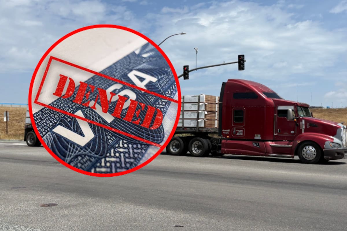 Cancelan visas a cientos de transportistas en la frontera