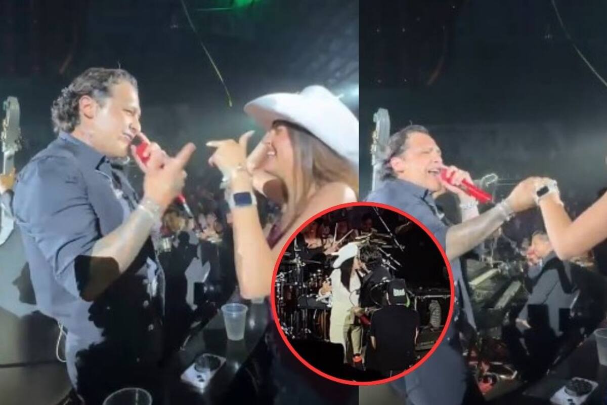 Presunto beso entre Christian Nodal y una fan en el escenario, lo acusan de ser demasiado coqueto