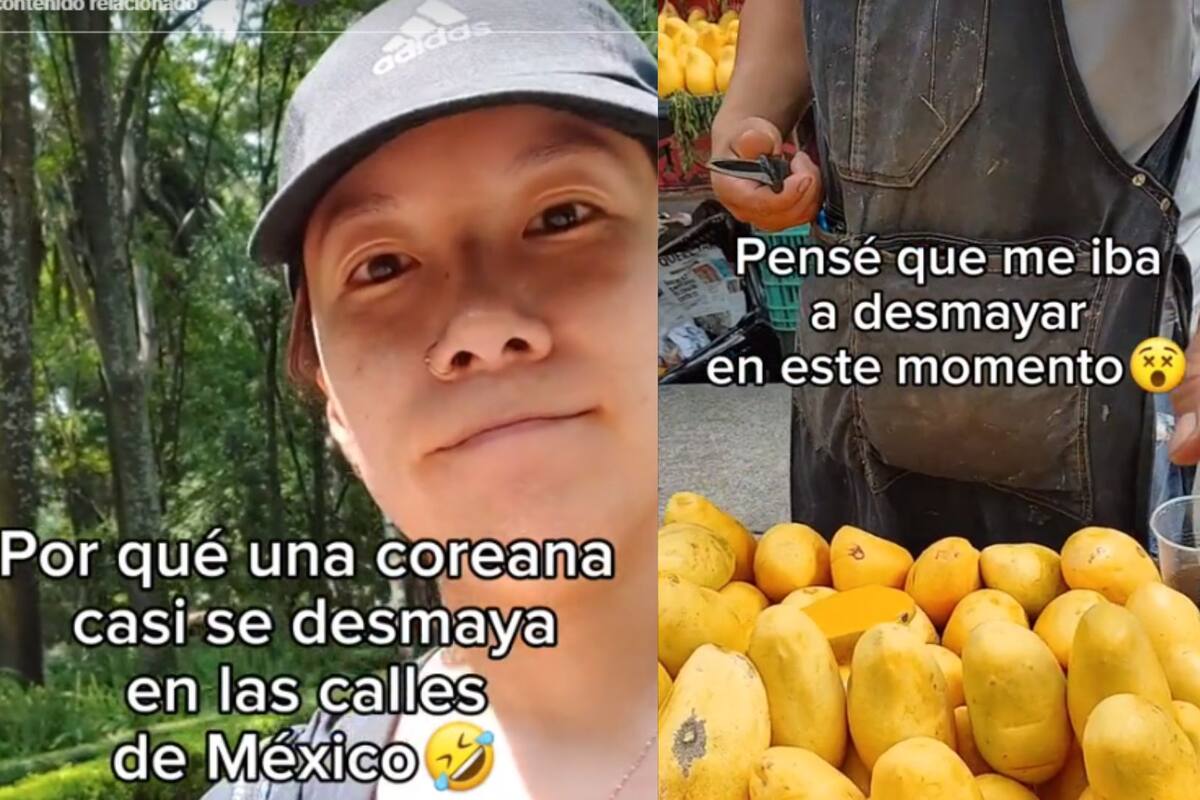 Coreana visita México y casi se desmaya por encontrar fruta en las calles de la ciudad