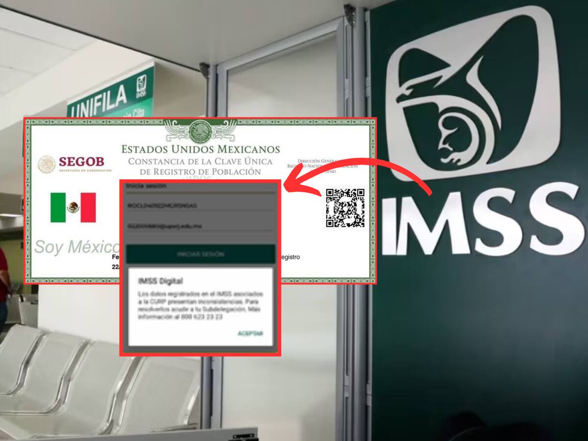 El IMSS informa a los nuevos derechohabientes sobre problemas con el CURP. | Crédito: IMSS/Archivo GH