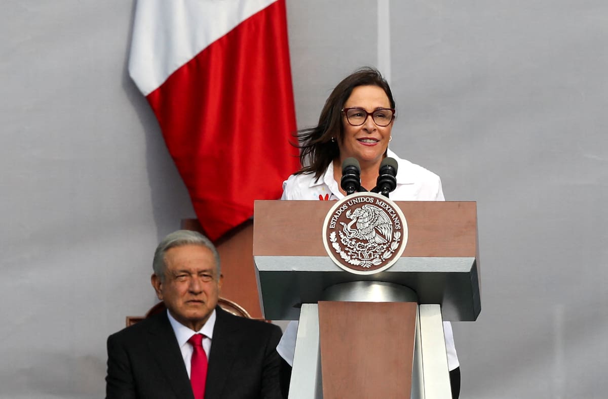 Imagen de archivo. La secretaria de Energía de México, Rocío Nahle, habla durante un evento para conmemorar el 85º aniversario de la expropiación de empresas petroleras extranjeras, en Ciudad de México, México. 18 de marzo de 2023. REUTERS/Paola Garcia