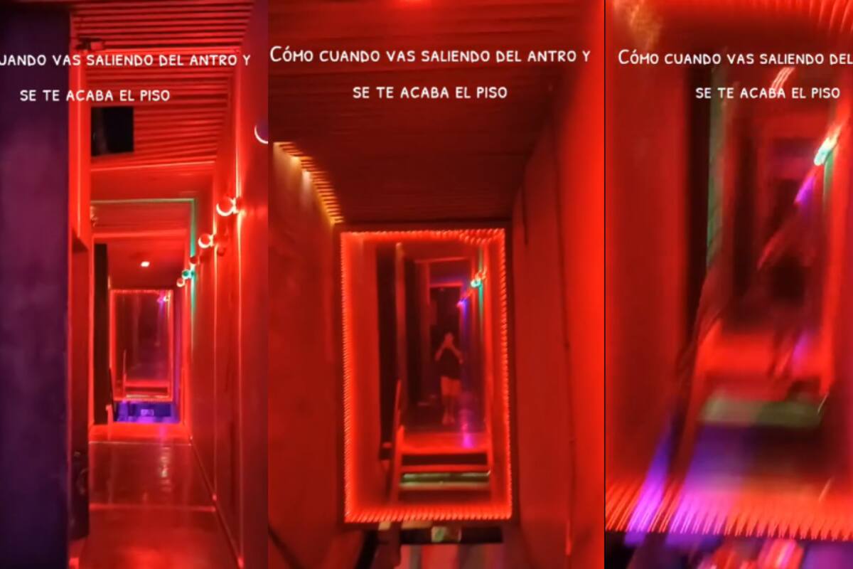 Joven sufre tremendo accidente en antro al caerse de unas escaleras: ¡dejó grabado TODO!