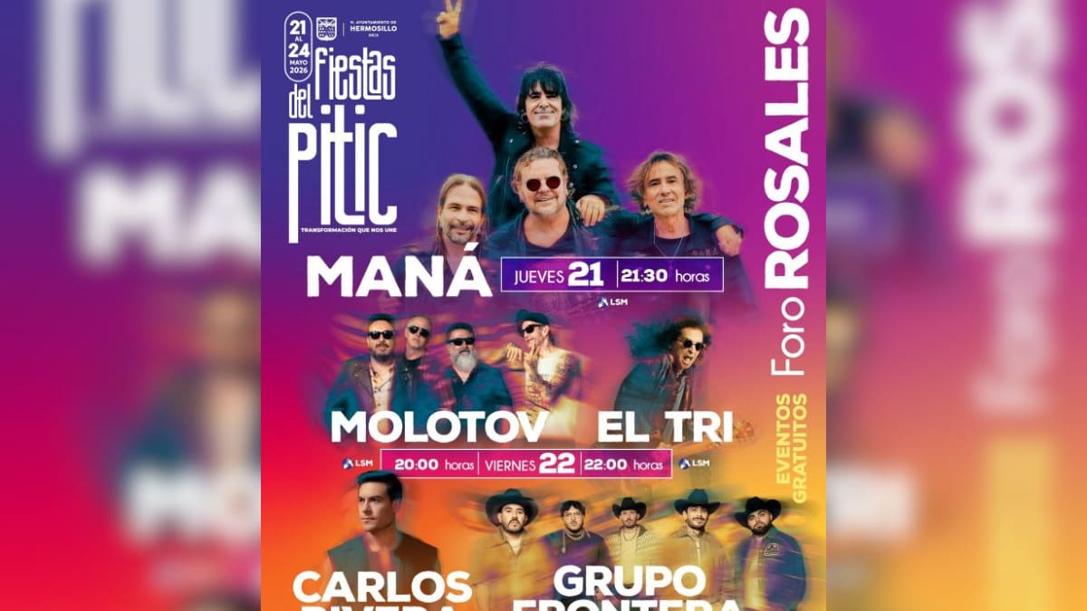 Invita Toño Astiazarán a disfrutar programa artístico y cultural de Las Fiestas del Pitic 2026