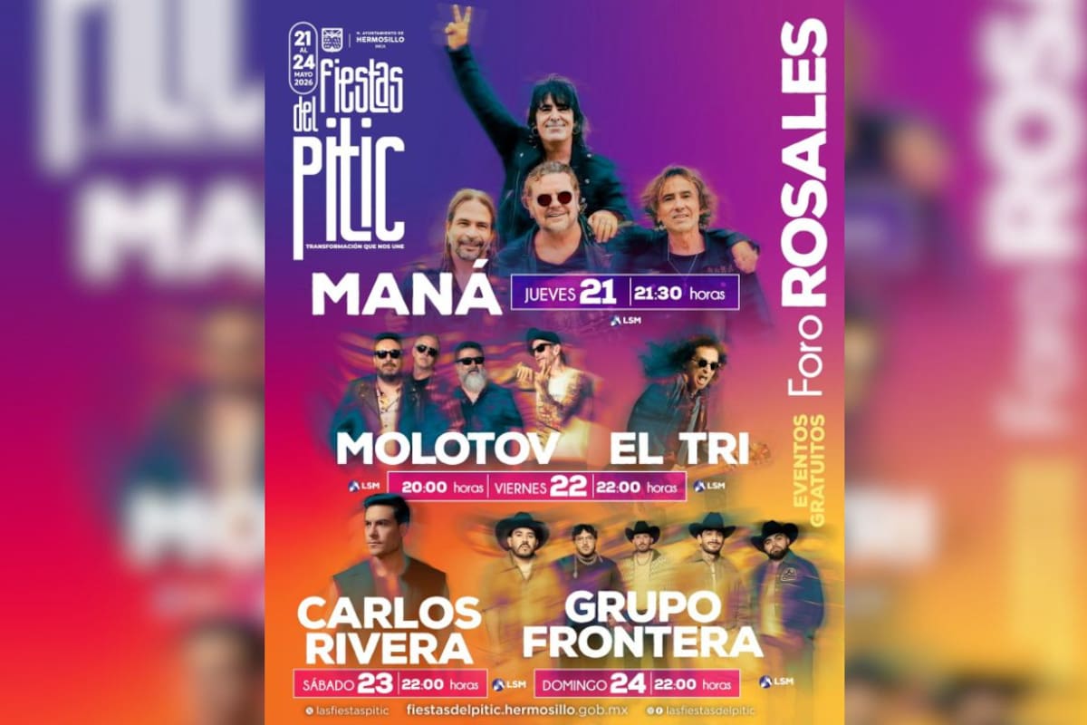 Invita Toño Astiazarán a disfrutar programa artístico y cultural de Las Fiestas del Pitic 2026