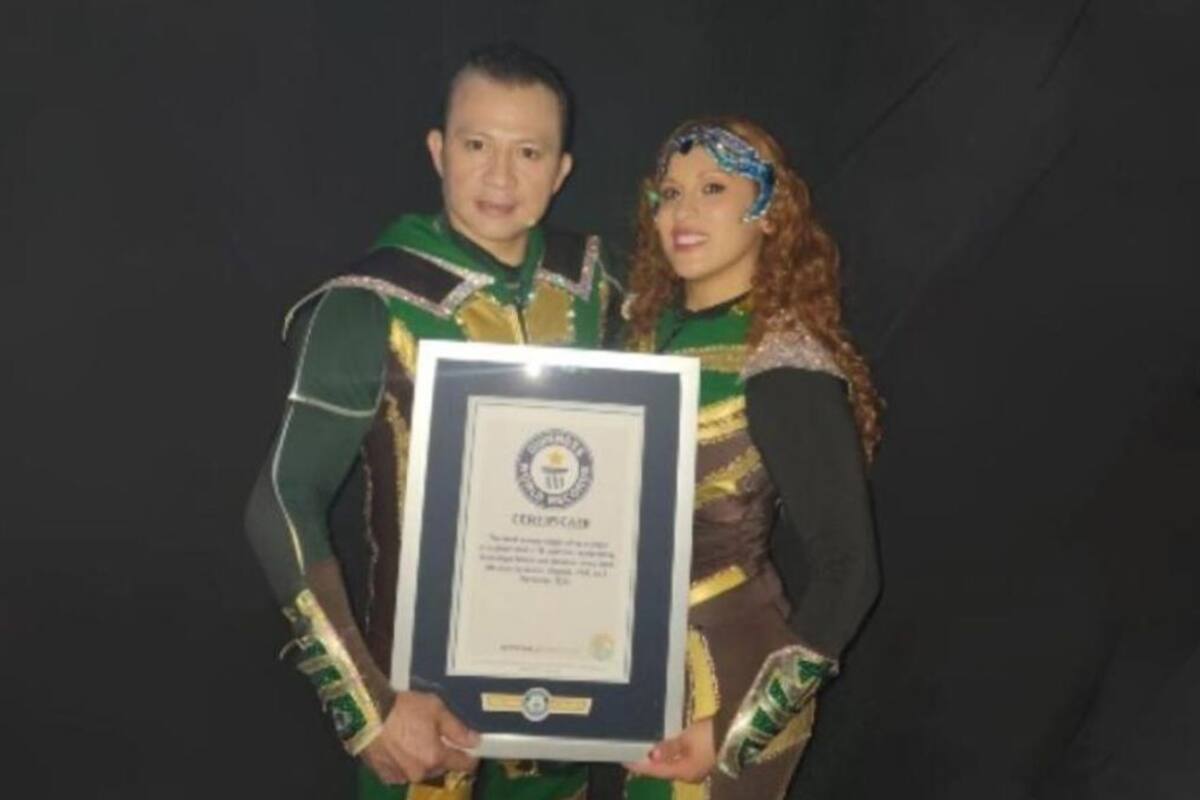 Antonio Leyva Campos, ballestero mexicano, alcanza un récord guinness en su acto circense