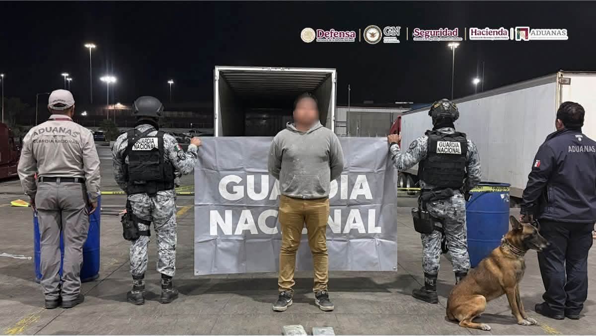 El aseguramiento se llevó a cabo como parte de las acciones de vigilancia y revisión en los puntos de cruce fronterizo de Tijuana, considerados estratégicos para detectar el tráfico de sustancias ilícitas. Foto: Cortesía