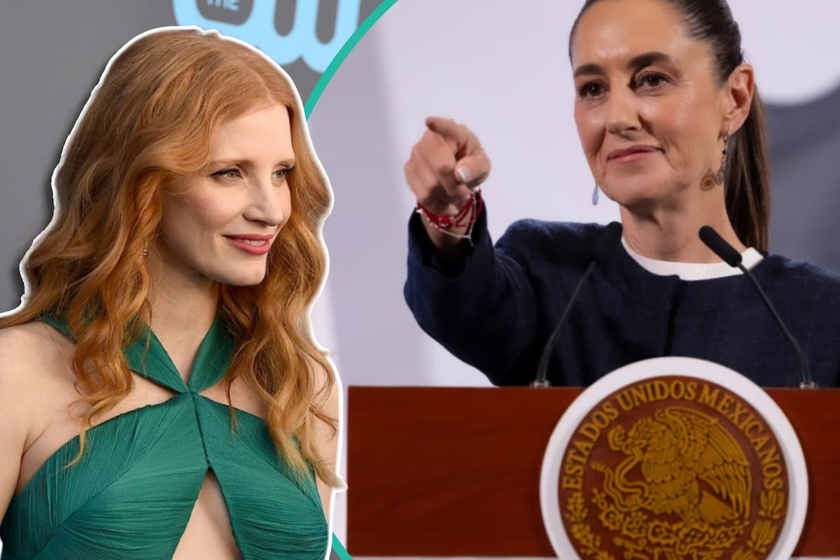 “Me inspira mucho”: Jessica Chastain elogia a Claudia Sheinbaum durante visita a México