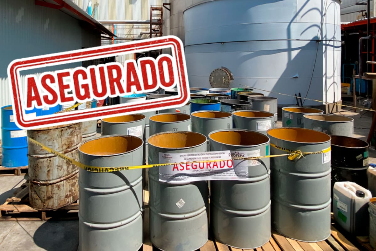 Asegura Profepa 385 tambos con residuos peligrosos no identificados en Morelia
