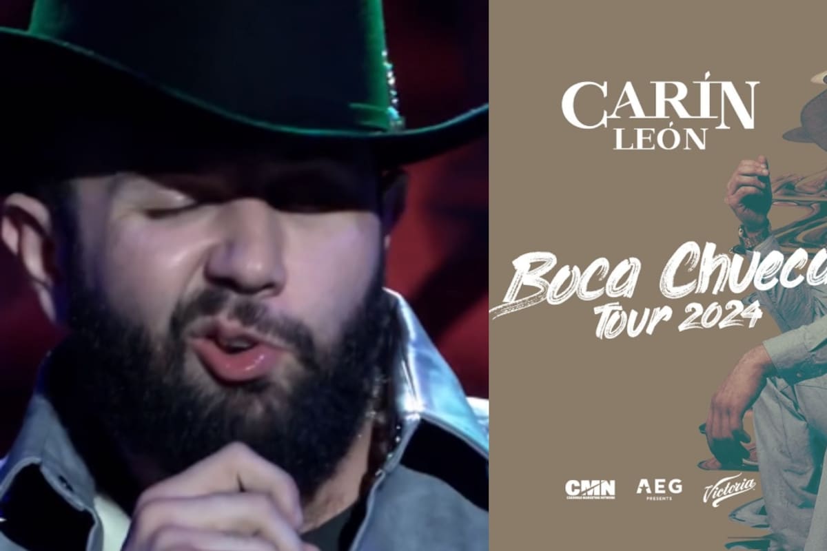 Carín León anuncia nueva gira, la cual lleva de nombre ‘Boca Chueca Tour’