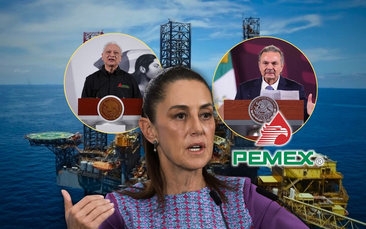 Pemex perdió casi medio billón de pesos entre 2024 y 2026, redujo 8.1% su producción petrolera y volvió a encender alertas sobre la viabilidad financiera de la empresa más endeudada del país. Foto: Especial (Reuters/Presidencia/Pemex)