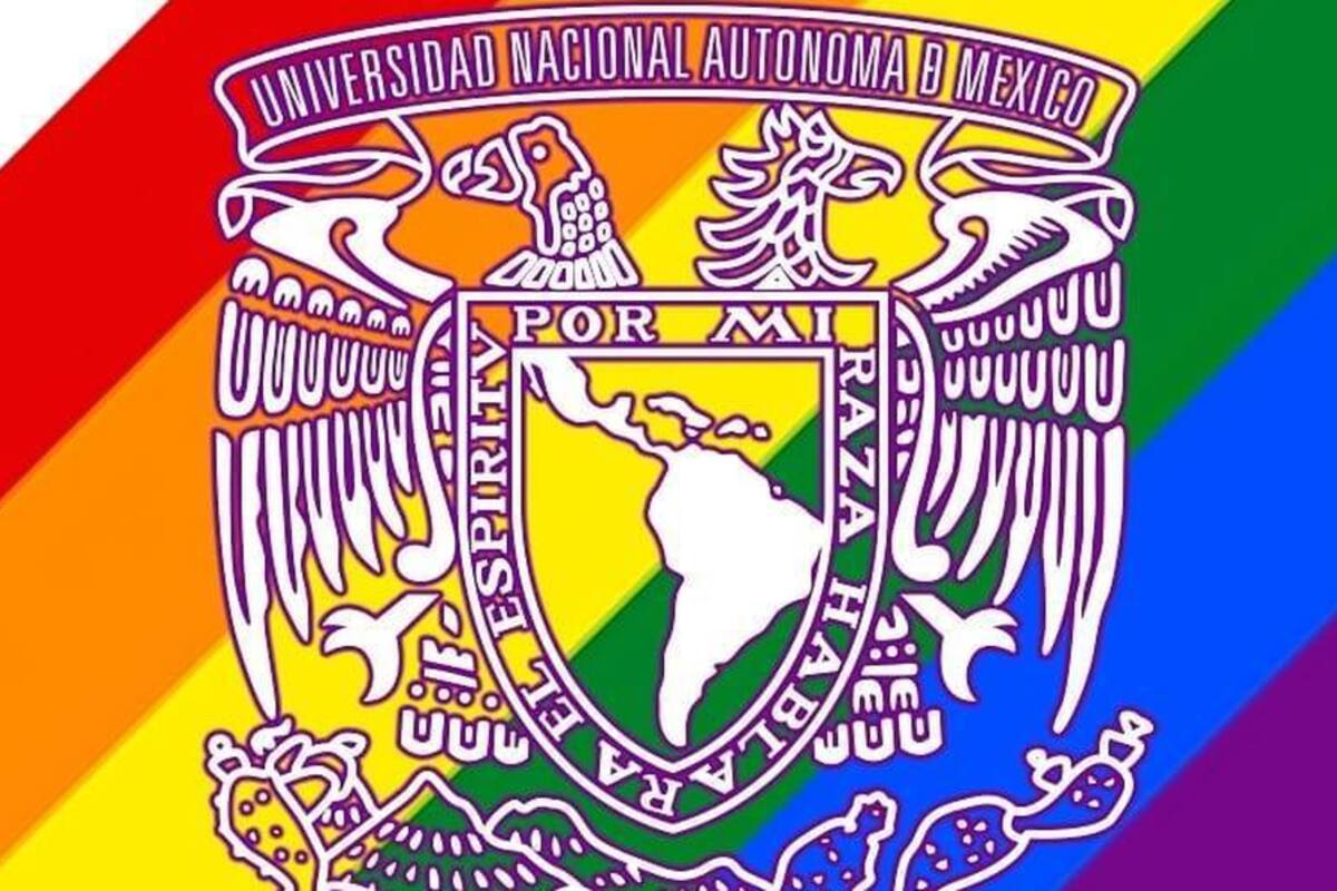 Escudo de la UNAM se pinta con los colores de la comunidad LGBT