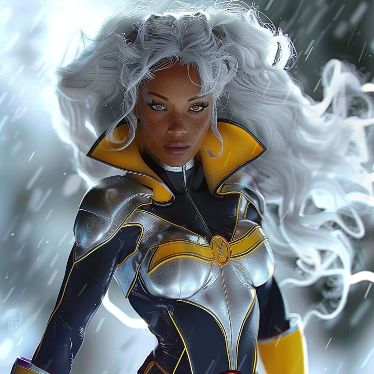 La inteligencia artificial de Midjourney ha reimaginado a Tormenta, la icónica superheroína de Marvel, con una perspectiva única y visualmente impactante.