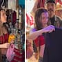 Captan a Belinda en tianguis de la CDMX comprando ropa y comiendo mangos con chile (VIDEO)