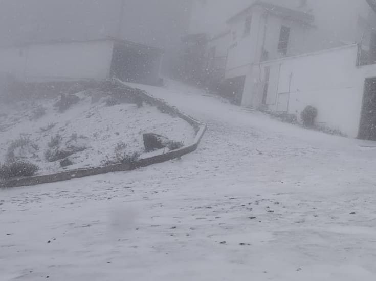 Cofre de Perote en Veracruz registra su primera nevada; pronostican lluvias fuertes y vientos intensos