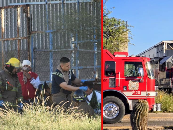 Choque de locomotoras en Parque Industrial de Hermosillo deja tres lesionados