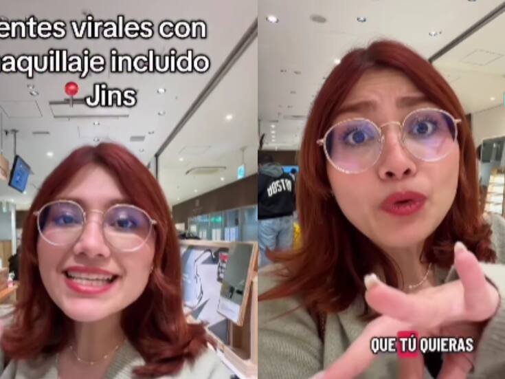 “Así son”: Joven se vuelve viral al mostrar lentes que incluyen maquillaje integrado