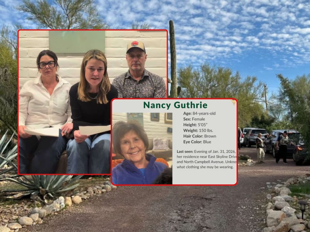 Familia de Savannah Guthrie exige prueba de que Nancy Guthrie sigue viva tras presunto secuestro en Tucson; autoridades investigan allanamiento y revisan cámaras. | Crédito: AP/Captura de pantalla