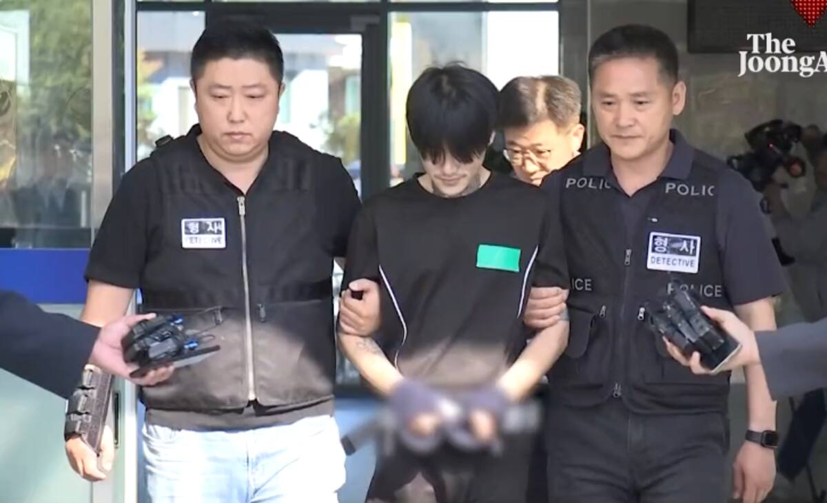 Detención de Park Dae-sung. / @joongangilbo_official vía Tiktok