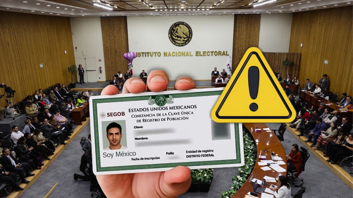 El INE plantea que sin reglas claras, la CURP biométrica puede vulnerar derechos de privacidad, provocar abstencionismo electoral y comprometer la legitimidad de los procesos democráticos. Foto: Especial