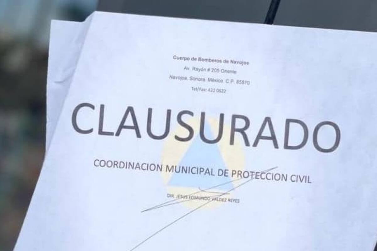 Clausuran tienda en Navojoa por no acatar orden de cierre de instalaciones