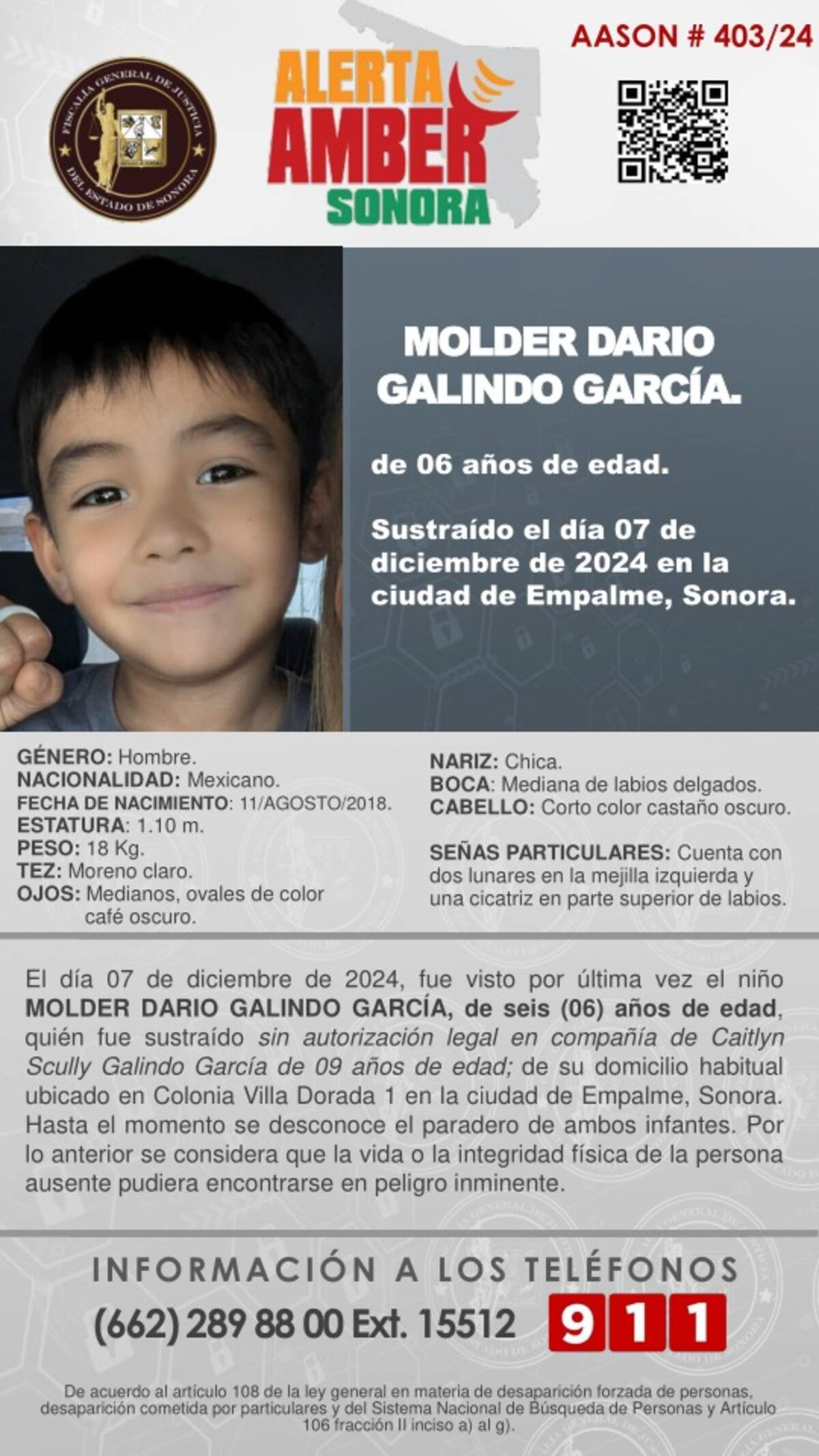 Ficha de búsqueda de Molder Darío Galindo García