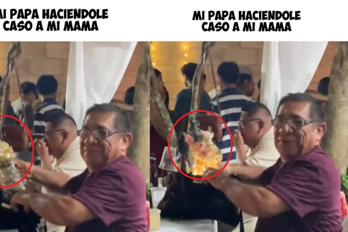 VIRAL: Hombre empaca un centro de mesa luminoso en la bolsa de su esposa por orden de ella