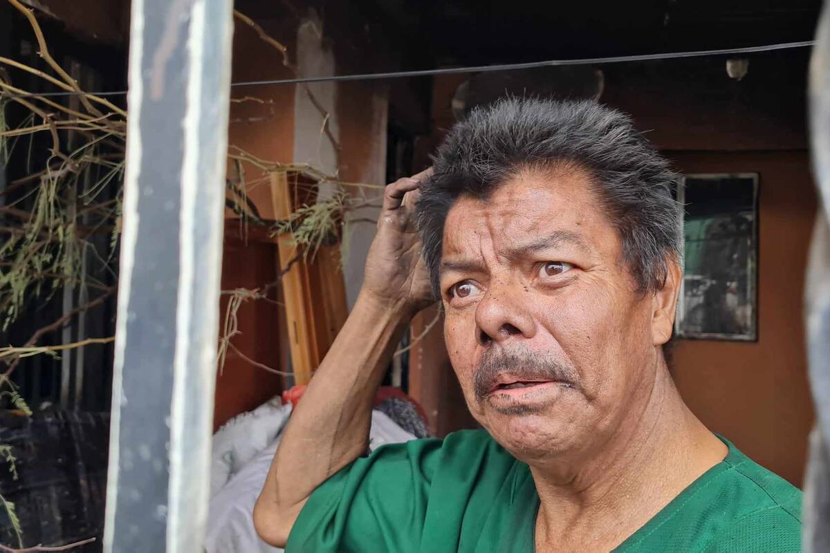Hermosillo: Alfredo logra escapar del fuego, ahora necesita ayuda para reconstruir su casa