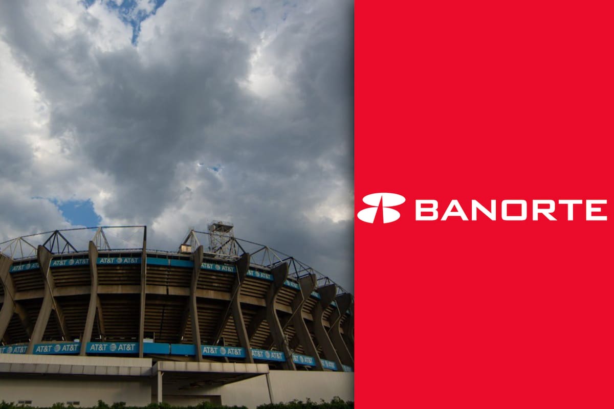 El Estadio Azteca comenzará a llamarse Banorte tras una fuerte inversión. Foto: Estadio Banorte en X.