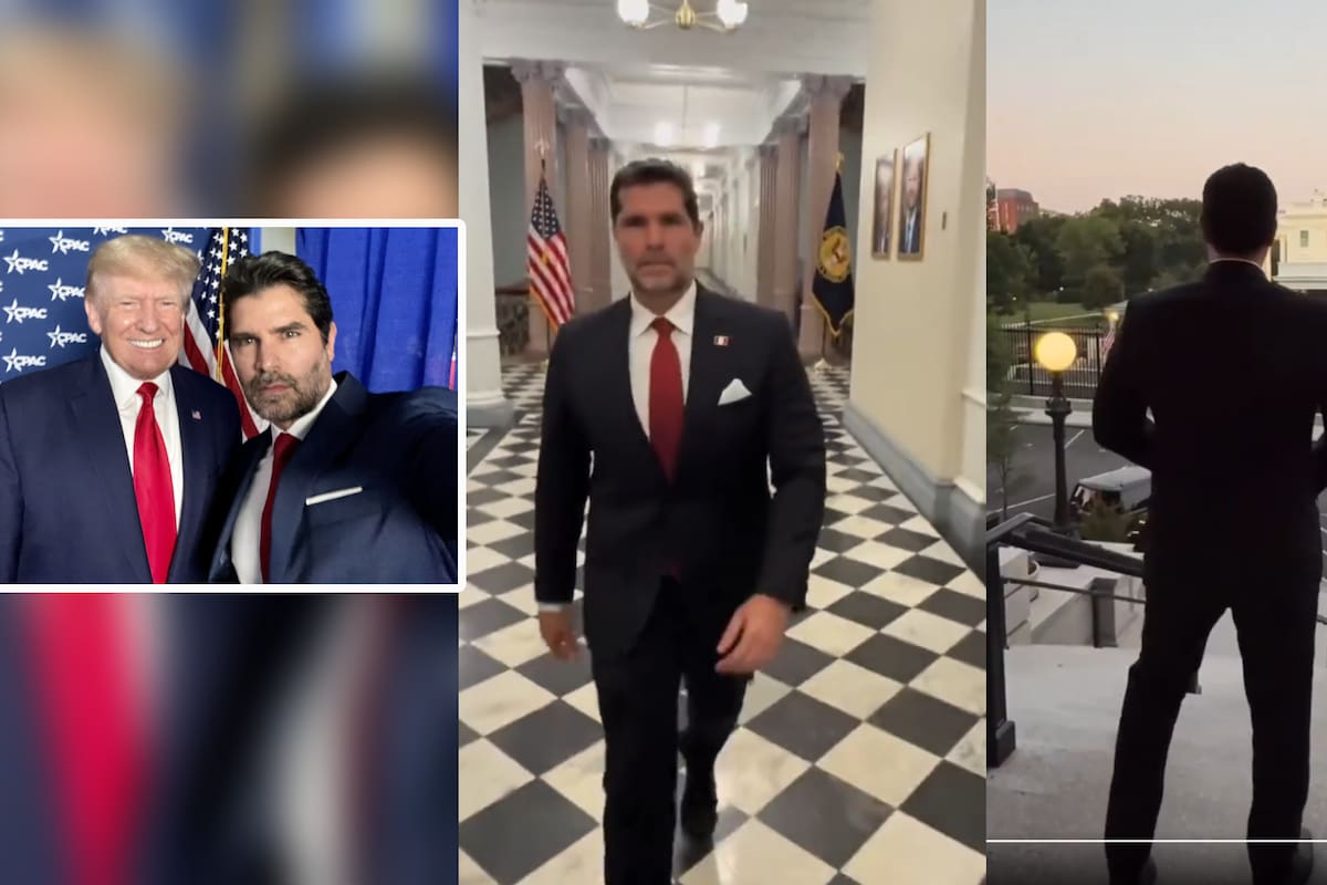 Tunden a Eduardo Verástegui por modelar en la Casa Blanca, ¿Por qué visitó el despacho de Donald Trump?