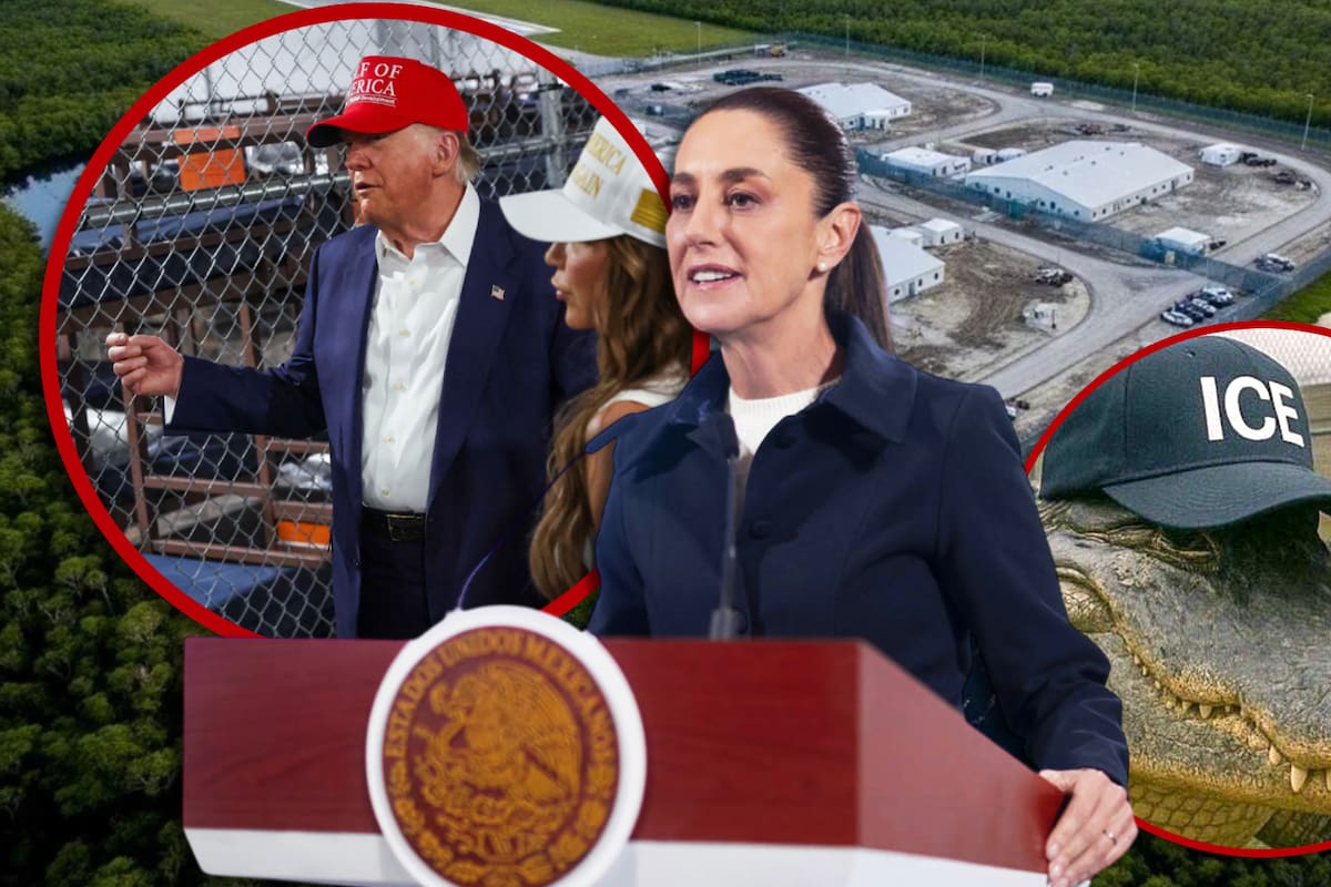 Sheinbaum reacciona a la controversial “Alligator Alcatraz”, el nuevo centro de detención de migrantes ilegales en Florida que Trump dijo “albergará los criminales más violentos” y “no podrán escapar”