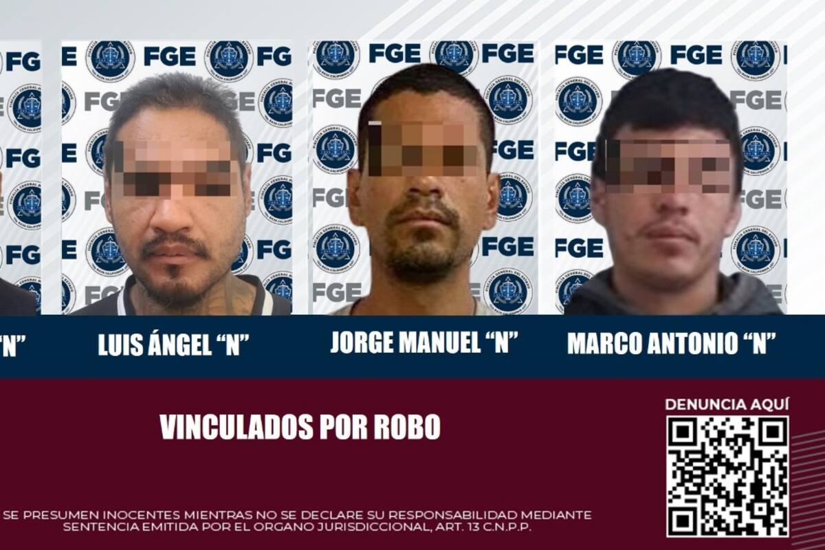 Van cuatro a proceso por robos