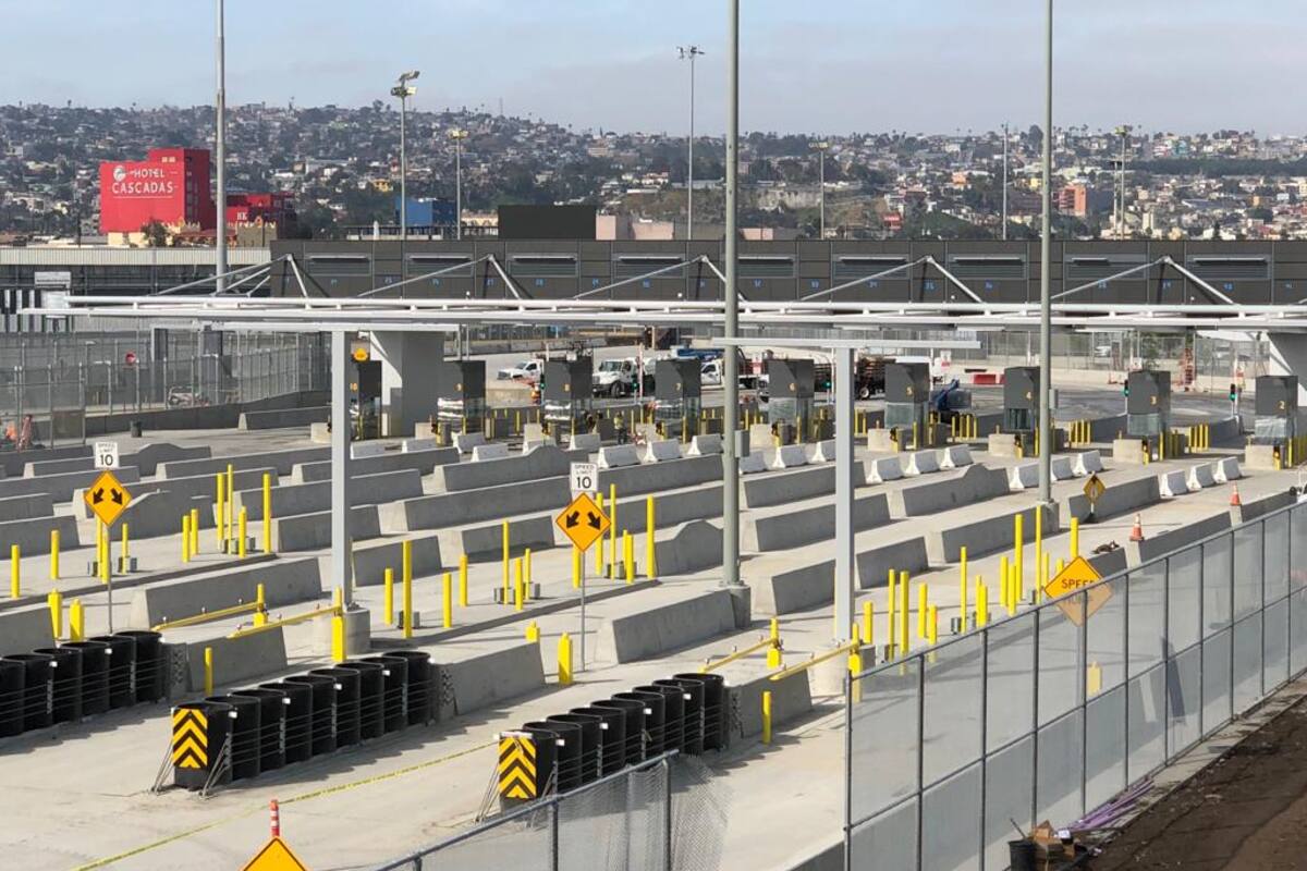 Abren nuevos carriles de cruce vehicular de San Ysidro a Tijuana
