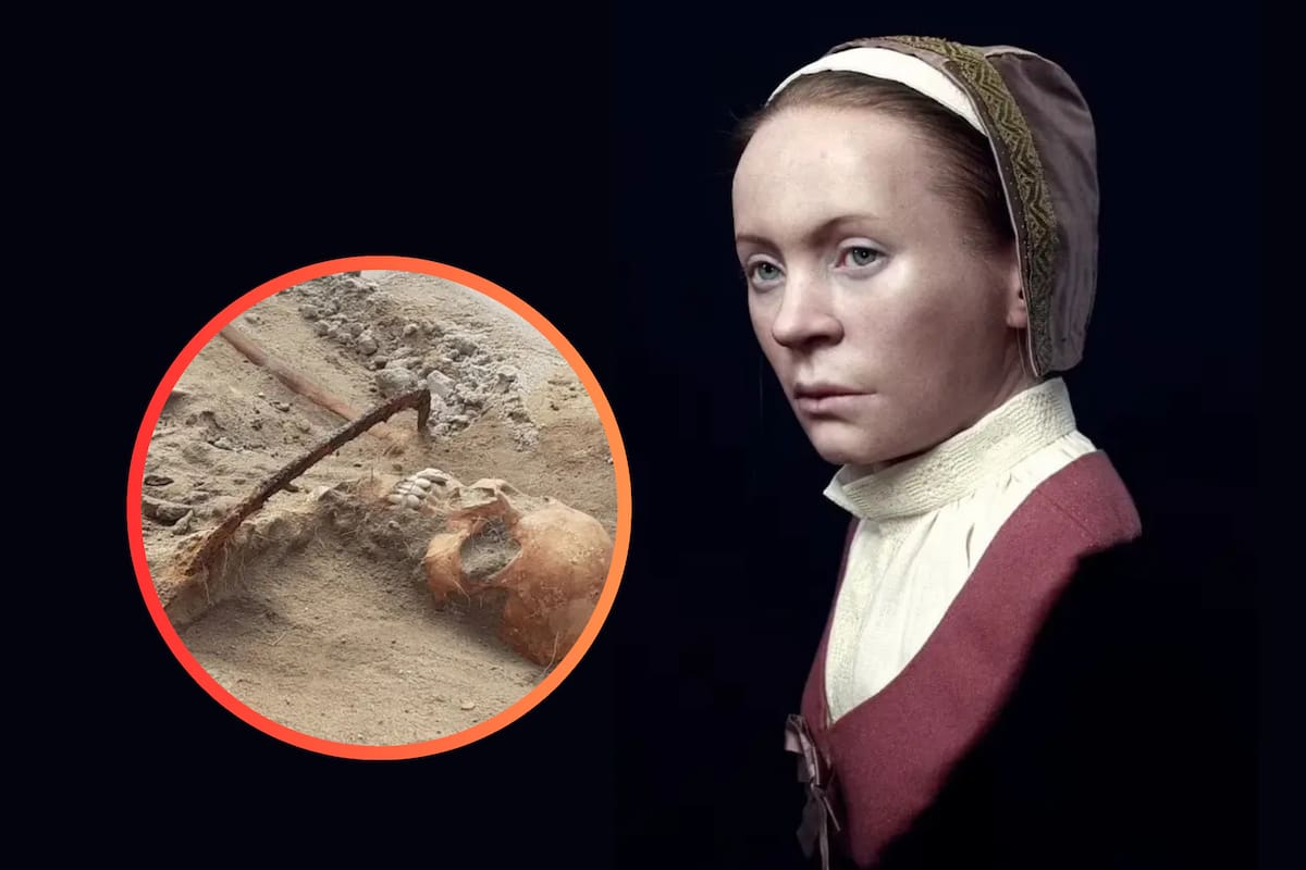 Arqueólogos hallan a una ‘vampira de la vida real’ considerada tan peligrosa que fue enterrada con una hoz en el cuello y su tumba asegurada con candado