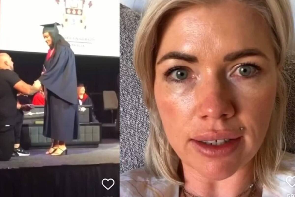Propuesta de matrimonio en graduación abre debate en internet
