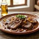 Lengua de res en salsa de cerveza y chiltepín