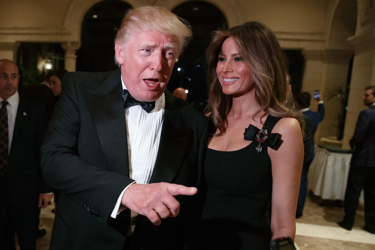 Melania Trump y Donald Trump. | Crédito: AP