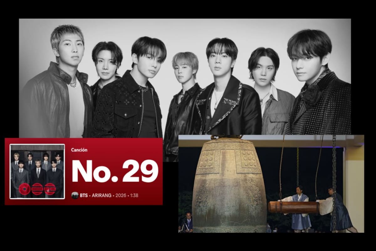 BTS sorprende con “No. 29”, un track sin voces en su álbum ARIRANG que utiliza el sonido de una campana coreana de 1,200 años como pieza clave del concepto musical