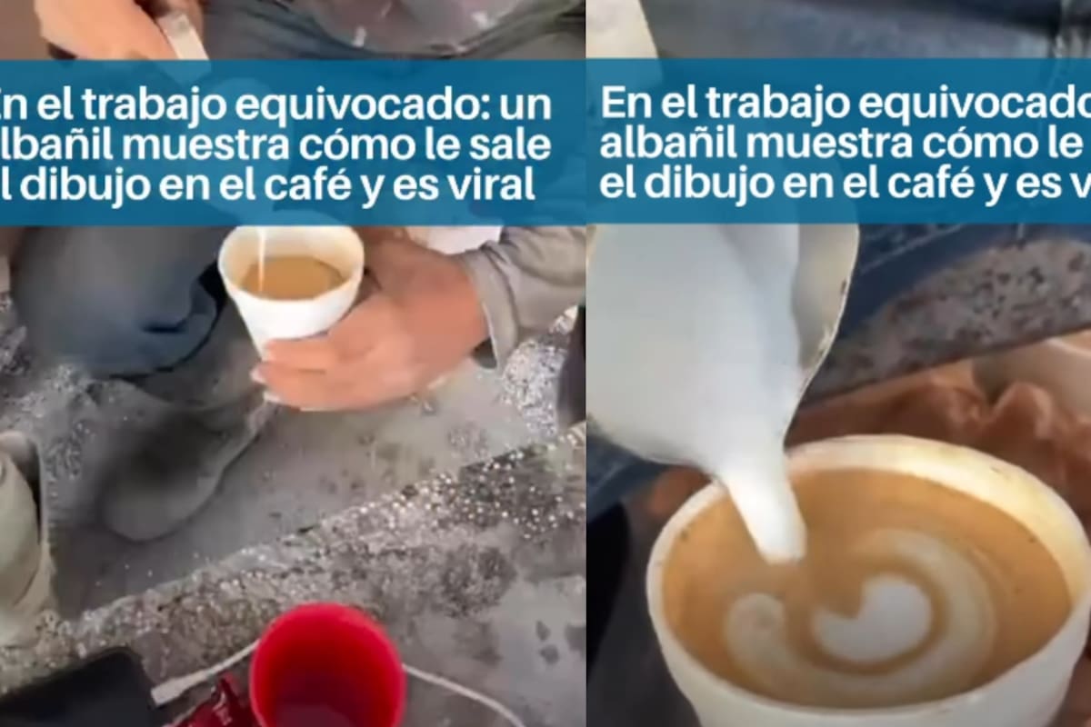 “Que alguien le ofrezca trabajo en una cafetería bien pagada”: Albañil impresiona en redes por sus sorprendentes habilidades como barista