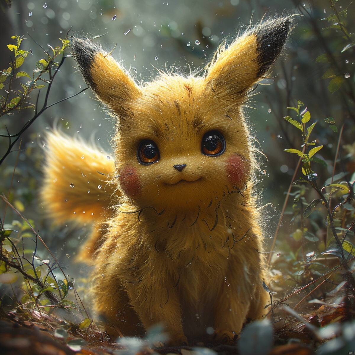 Pikachu en versión realista según la Inteligencia Artificial