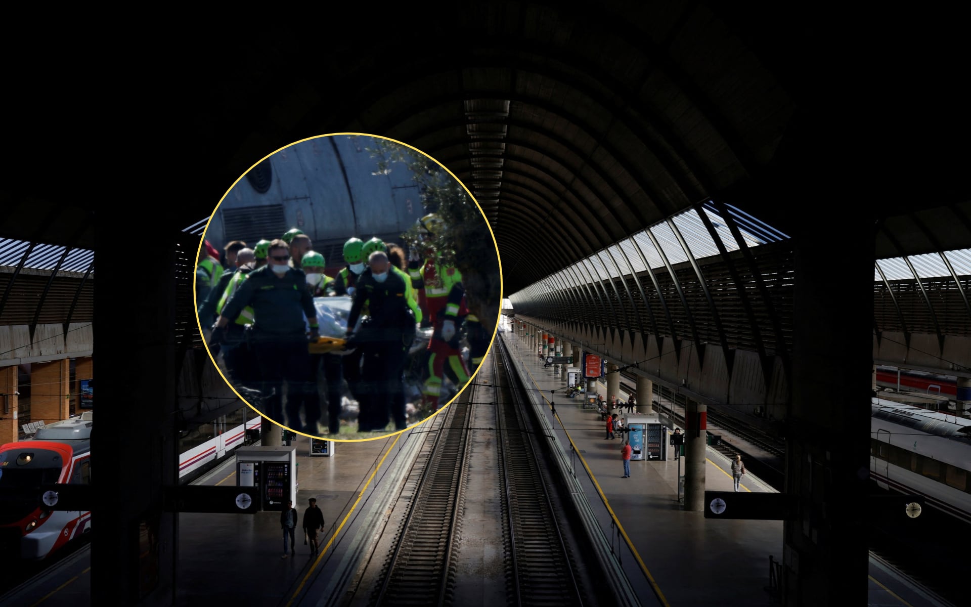 Siete turistas y viajeros mexicanos son dados de alta tras recibir atención médica por heridas menores en el devastador impacto de trenes en Toledo, mientras continúa la búsqueda de un connacional desaparecido. Foto: Especial (Reuters)