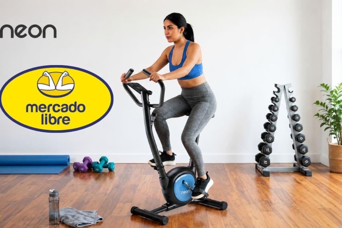 Mercado Libre reduce a $1,067 MXN el precio de una bicicleta de spinning para casa con envío gratis