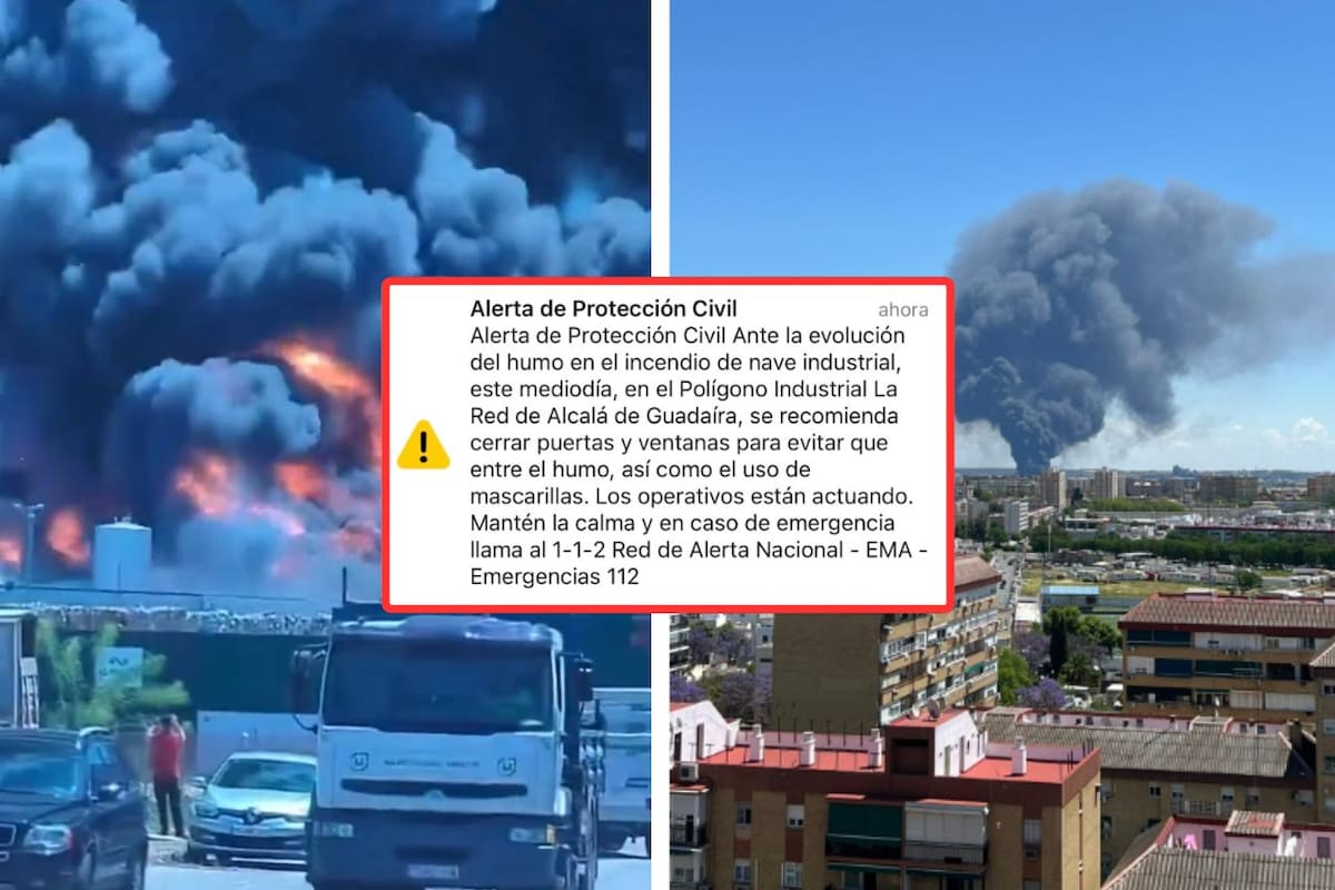 Explosión e incendio en planta química desatan alerta en Alcalá de Guadaíra, Sevilla