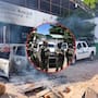 Retienen y desarman a 29 militares y policías en Guerrero durante bloqueos en Quechultenango e incendian una patrulla de la Guardia Nacional