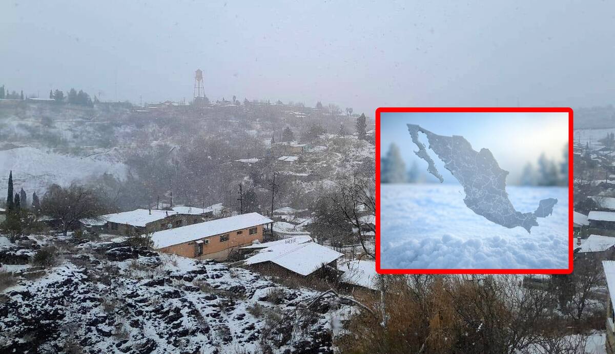 Un nuevo frente frío afectará México con temperaturas gélidas de hasta -10 °C en zonas montañosas y lluvias fuertes en el sureste.