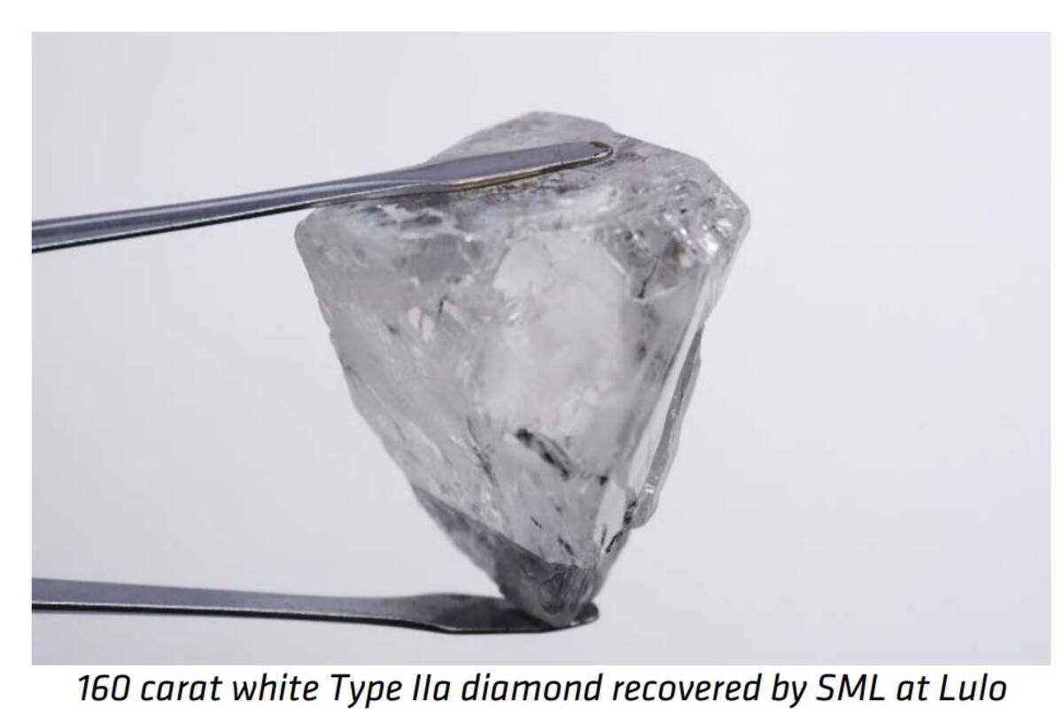 Extraído diamante de 160 quilates en Angola