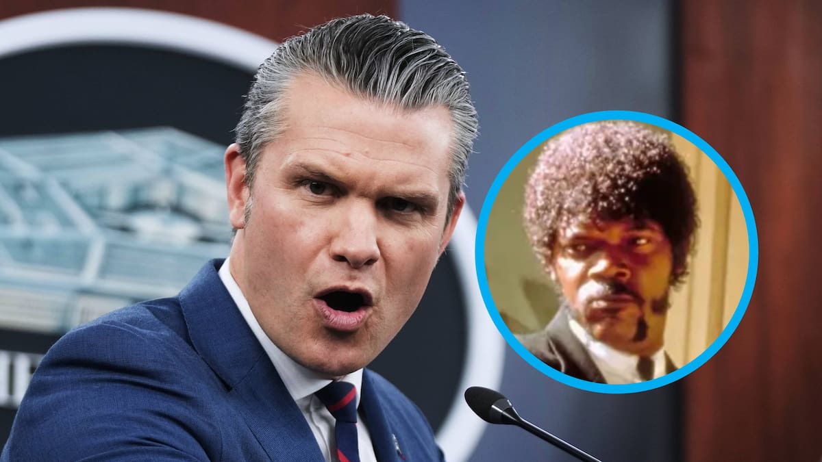 El Secretario de Guerra Pete Hegseth se volvió viral al citar un versículo bíblico falso de la película Pulp Fiction en pleno servicio religioso del Pentágono