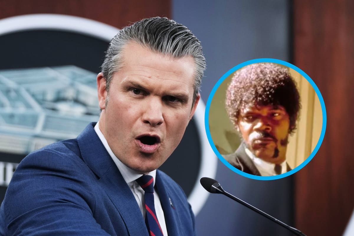 El Secretario de Guerra Pete Hegseth se volvió viral al citar un versículo bíblico falso de la película Pulp Fiction en pleno servicio religioso del Pentágono